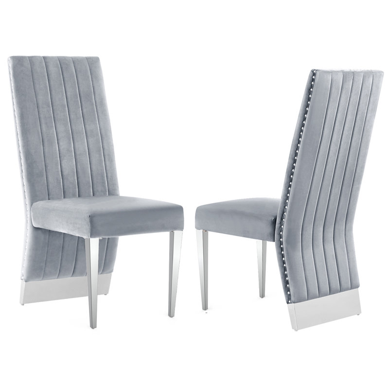 Chaise parsons Sponge en gris