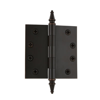 4'' x 4'' Brass Butt Bearing Hinge