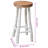 Bar Stool Solid Teak Wood-1382918877