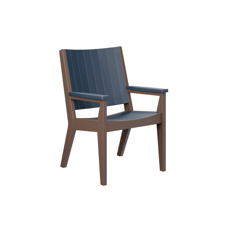 Mayhew Outdoor Dining Armchair, Oak/Chocolate Brown