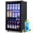 3.5 Cu.Ft Beverage Refrigerator Cooler - 125 Can Mini Fridge Glass Door for Soda Beer Drink, Small Refrigerator with Adjustable Shelves for Bedroom Office Home Bar