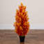 4Ft. UV Resistant Autumn Artificial Fall Cedar Tree (Indoor/Outdoor)-575748516