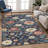 Machine Washable Indoor/Outdoor Chantille ACN2872 Floral Rug-1046230166-1046230253