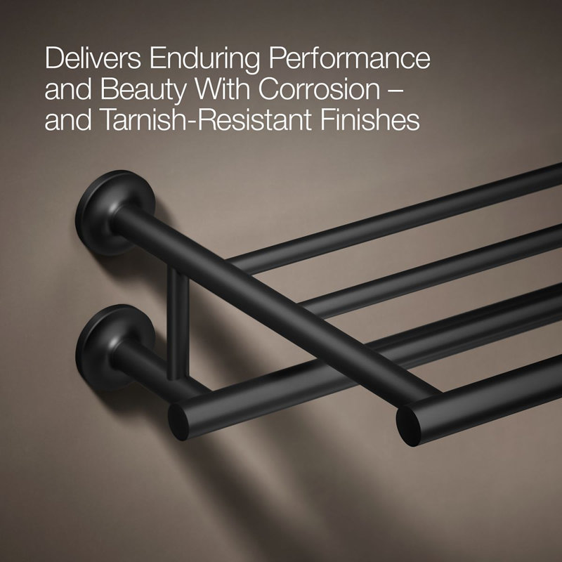 Purist Hotelier Wall Shelf, Matte Black