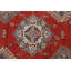 Tapis rouge / bleu / beige en laine noué à la main de conception unique 12 pi x 17 pi 2 po New Age
