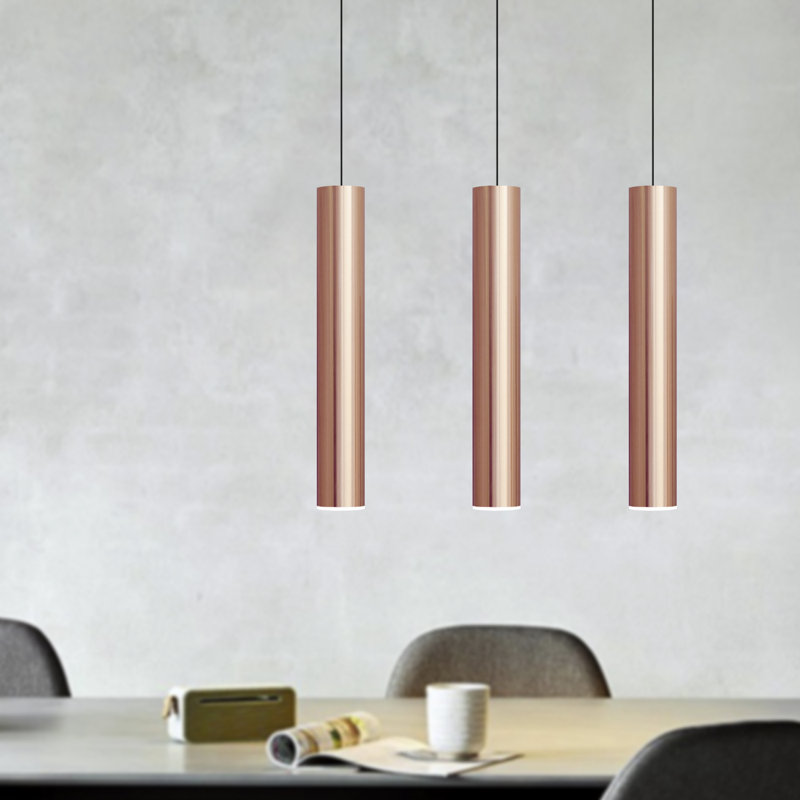 Chambery 3 - Light Kitchen Island Pendant, Copper