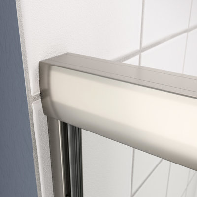 Bypass Shower Door - 1/4" Tempered Glass, Chromed, 50 54" X 70", Good Leak Resistance, Smooth Sliding Easy Clean, Leakage