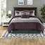 Luxurious Faux Suede Bedding Sets, Purple Polyester Comfort, Home Elegance
