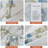 100% Egyptian Cotton Fitted Sheet Set, 4pcs 800 Thread Count Luxury Blue Watercolor Floral Bedding Set, For Bedroom Guest Room Student Dorm All Seasons-128817910