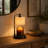 Adjustable Candle Warmer Lamp, Linen Shade and Timer