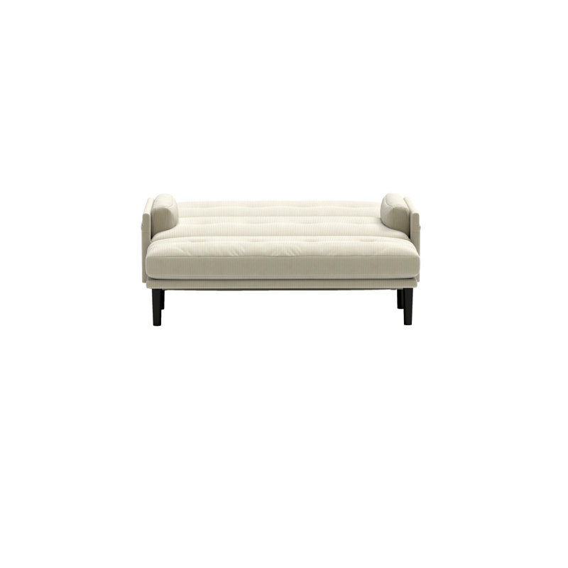 Convertible Loveseat, Velours côtelé ivoire
