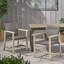 Chaises de salle à manger d'extérieur en bois (ensemble de 2)-90493502