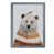 Toile avec cadre gris