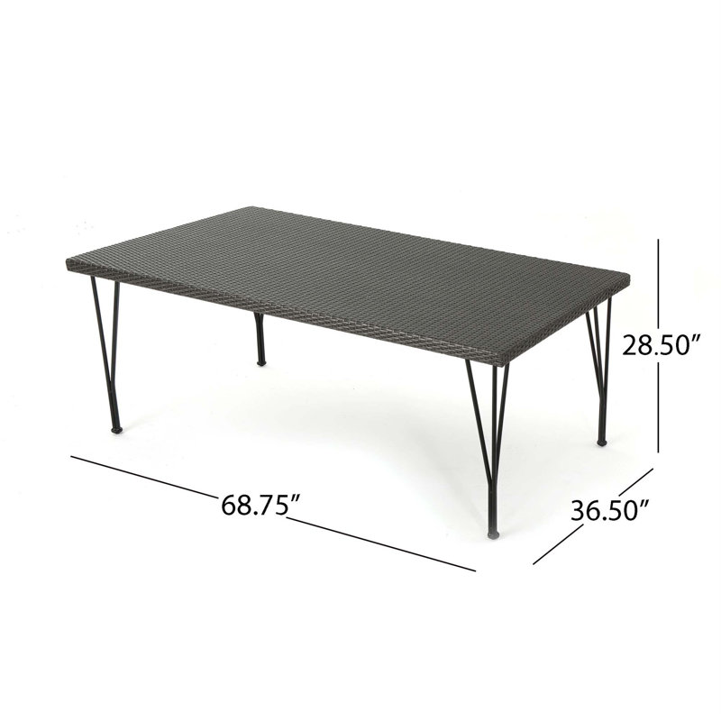 Beaulah Dining Table Stylish Summer Entertaining Ample Seating High-Quality Construction Versatile Design