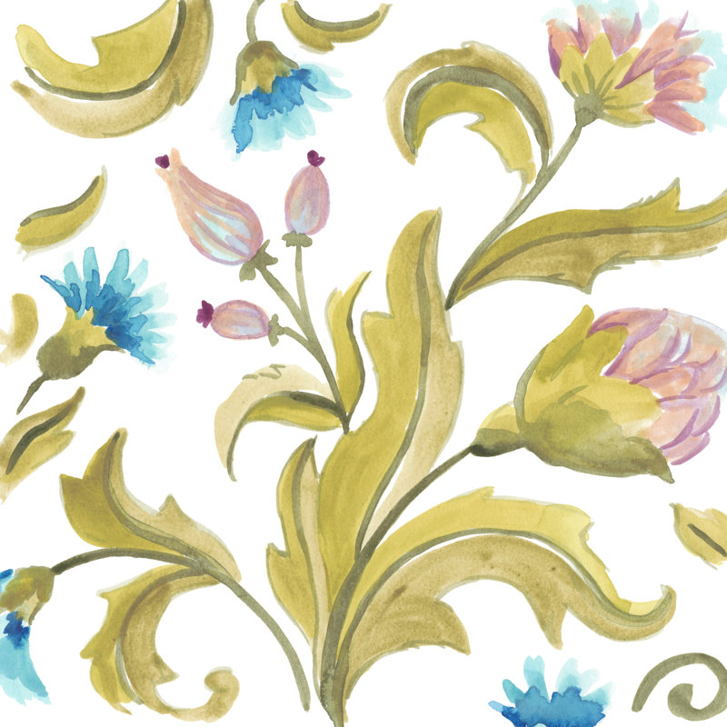 Abbey Floral Tiles, H 12 po x l 12 po x P 1,25 po
