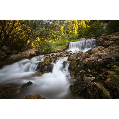 " Waterfall And Rock "