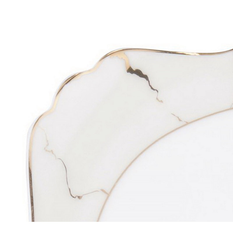 Annibella Cream Marble 18 Piece Dinnerware Set