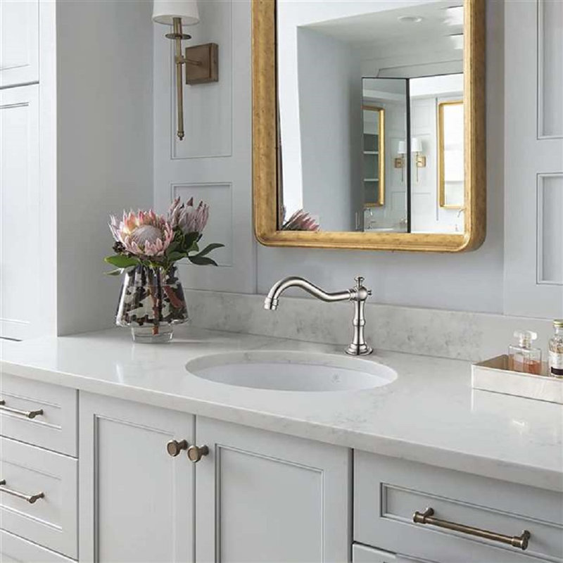 Fontana Brushed Nickel Commercial Bathroom Touchless Faucet, Brushed Nickel