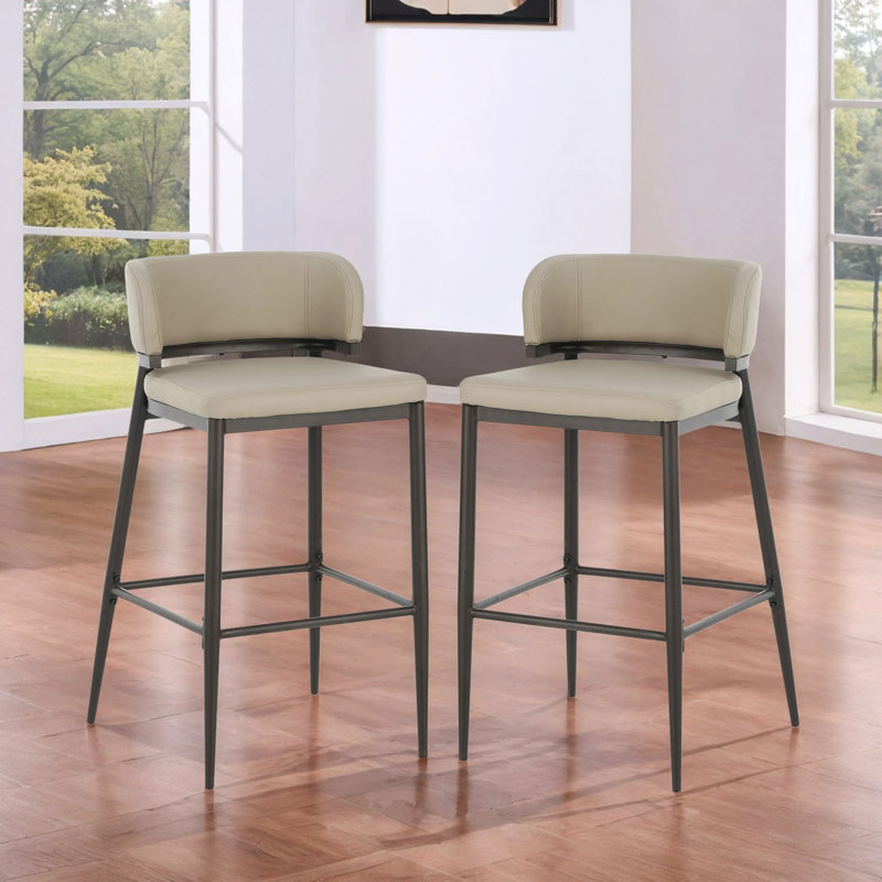 Tabourets de bar Henrik, Beige