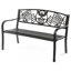 Banc de jardin en acier durable Barty