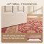 Tapis de salon traditionnel persan audacieux, de couleur bordeaux, cuivre, vert, crème et rose, lavable à la machine, antidérapant, à poils courts, adapté à l'intérieur et à l'extérieur, pour salon, chambre, salle à manger, entrée, couloir, bureau.-74738857