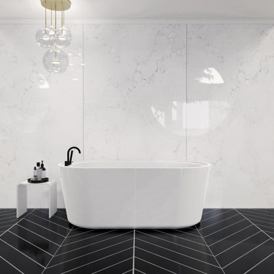 Baignoire de trempage autoportante en acrylique 62 po. X 29 po. Ortie