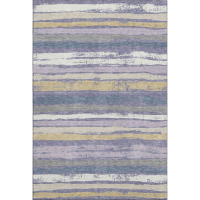 Premium Machine Washable Jahnke AMF1019 Stripes Rug