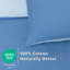 Reversible 100% Cotton Duvet Cover Set, Luxury Cotton Duvet Cover with Pillowcases, Soft & Breathable-126134839-126134840