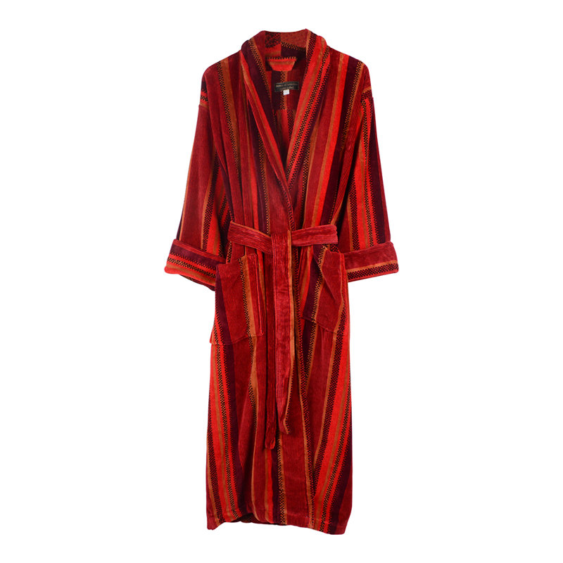 Mid-Calf Bathrobe with Pockets, 4XL