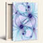 Blue And Purple Fractal Ribbon Swirls With Copper Speckles Canvas Wall Art-133559154