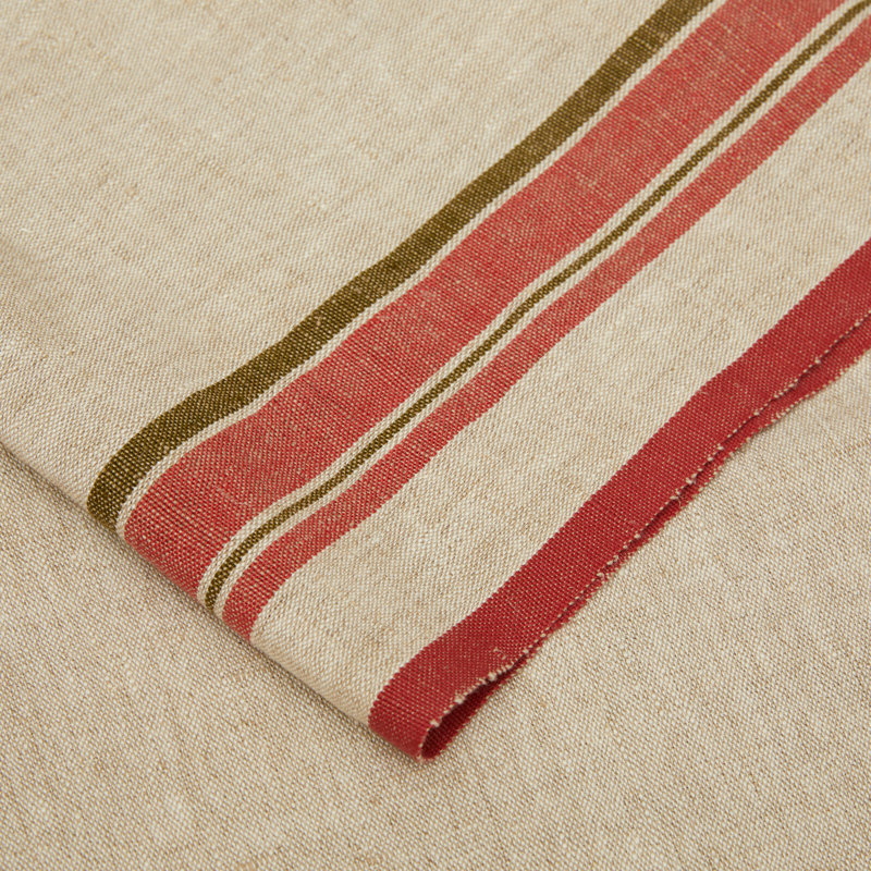 Antibes Table Runner - 20" x 72", Natural/Sherbert