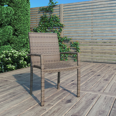 Brandia Stacking Patio Dining Armchair