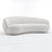 Simona Kidney-Shaped Grounded Curved 3-Seat Sofa