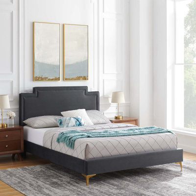 Modway Liva Performance Velvet Bed