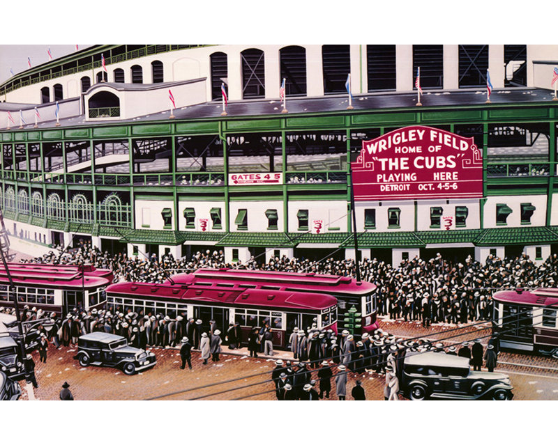 Wrigley Field ISI-DV006, H 12 po x l 18 po
