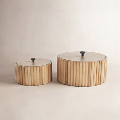 Adan Wooden Slatted Box Set