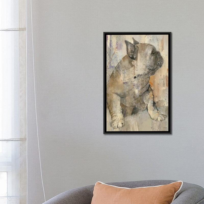 Duke, reproduction d’art sur toile tendue, H 26 po x l 18 po x P 1,5 po, Toile avec cadre noir, Pas de tapis