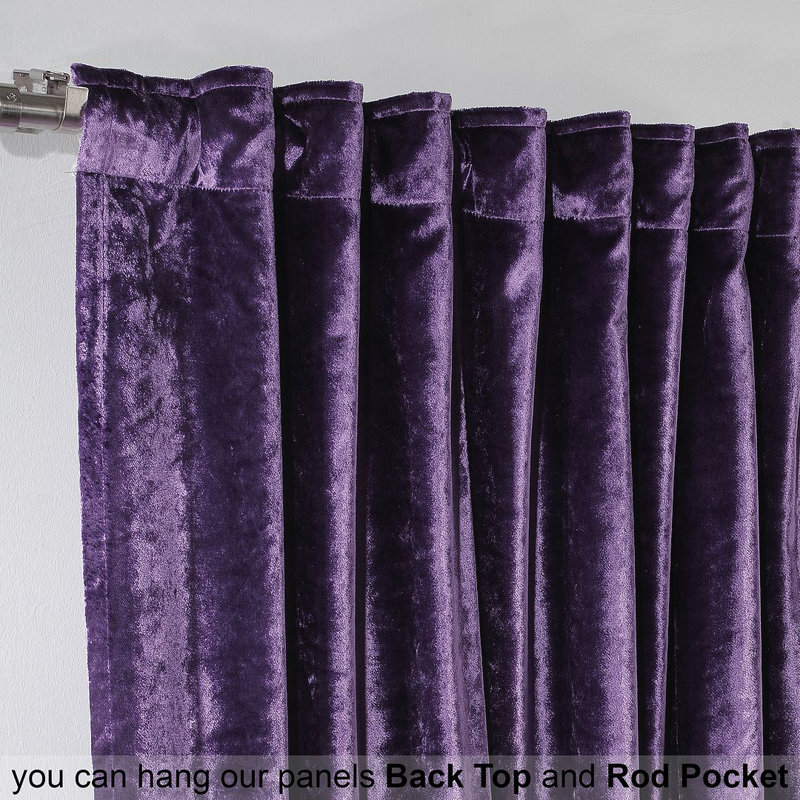 Solid Colour Kitchen Curtain, 60 H x 90 W cm, 30 Mauve