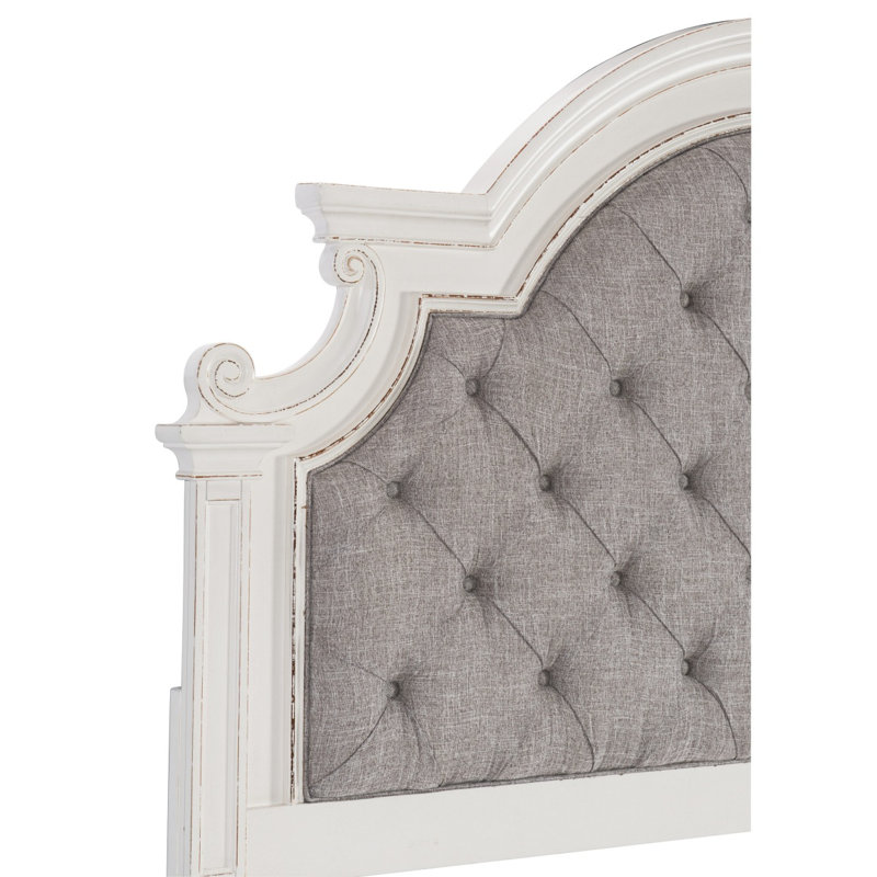 Mobilier de chambre à coucher tête de lit tapissier capitonné à boutons 1 lit