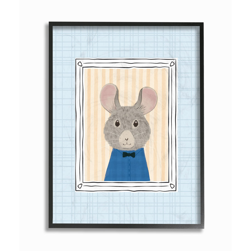 « mouse portrait », art encadré Feinstein, H 20 po x l 16 po x P 1,5 po