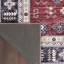 Tapis performance rouge / beige / bleu tissé à la machine Korey-568074591
