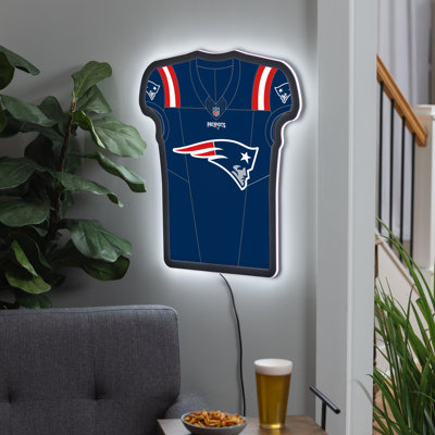 Enseigne murale lumineuse en jersey 23 po New England Patriots