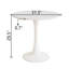 31.5" White Round Dining Table (Only Tables, No Chairs)