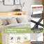 Lit plateforme rustique en bois avec tête de lit de rangement, lampe DEL tactile à intensité variable et station de recharge, rangement silencieux sous le lit, sommier non requis-1324447272