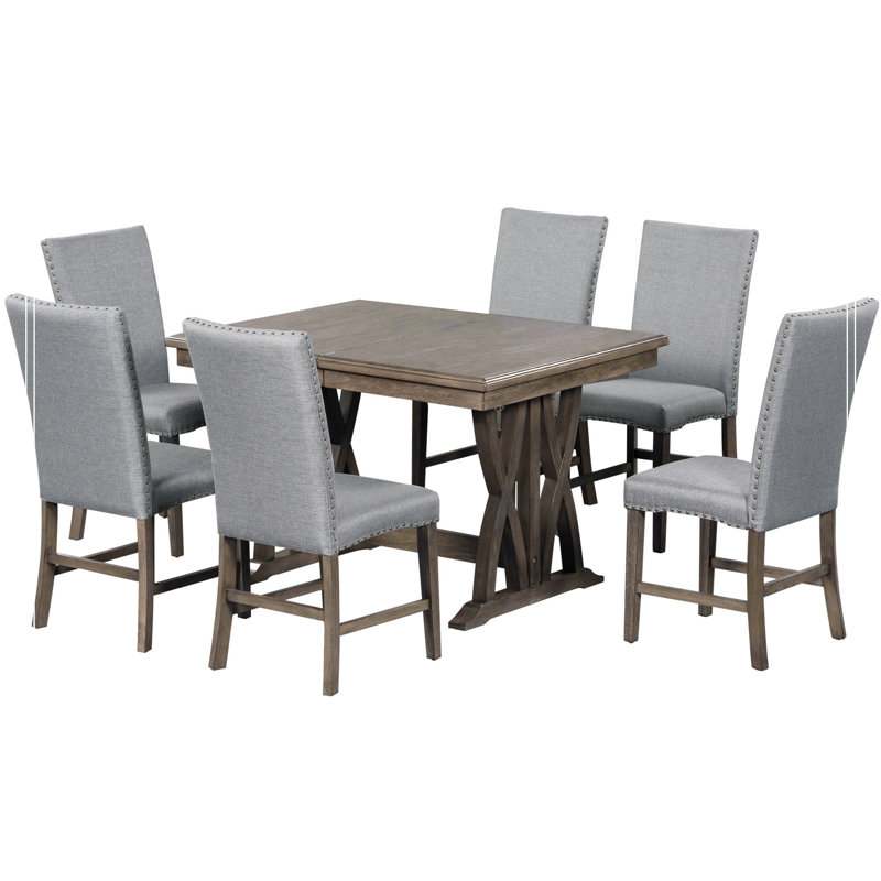 Ensemble de table de salle à manger 7 pièces Mid-Century