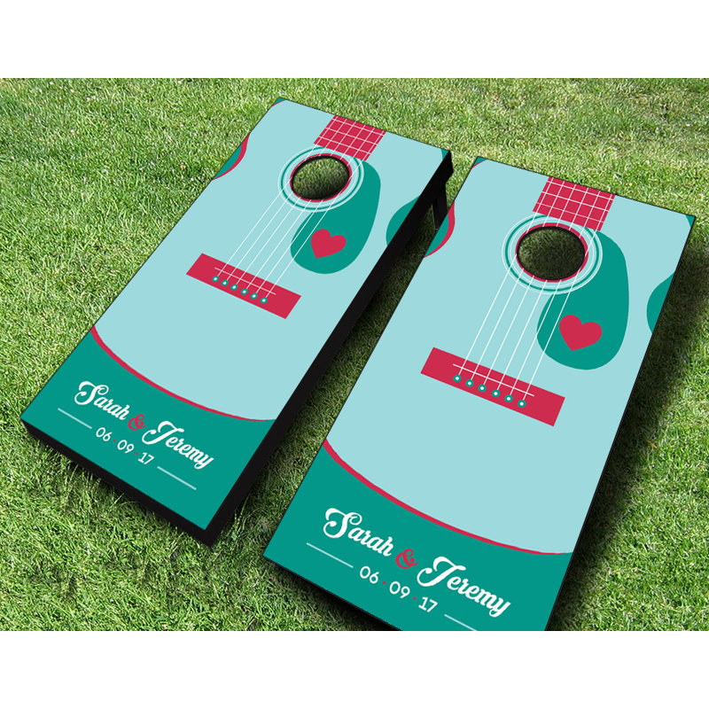 Ensemble de cornhole 2 'x 4' avec sacs, Rouge / royal