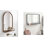 Shoults Metal Rectangle Mirror with Shelves-1614333358
