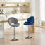 Ensemble de 2 tabourets de bar réglables avec dossier et repose-pieds, chaises de bar à hauteur de comptoir pour la cuisine-542412028