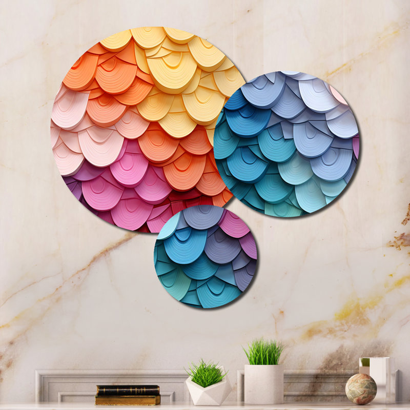 Abstract Wall Decor on Metal