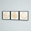 Golden Floral Bloom Triptych - ensemble de 3 reproductions de cadres photo-1205407796